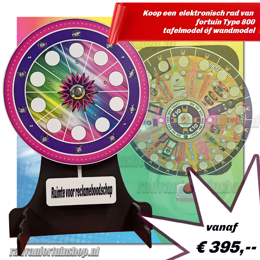 radvanfortuinshop.nl | Koop een elektronisch rad van fortuin met een diameter van 80 cm